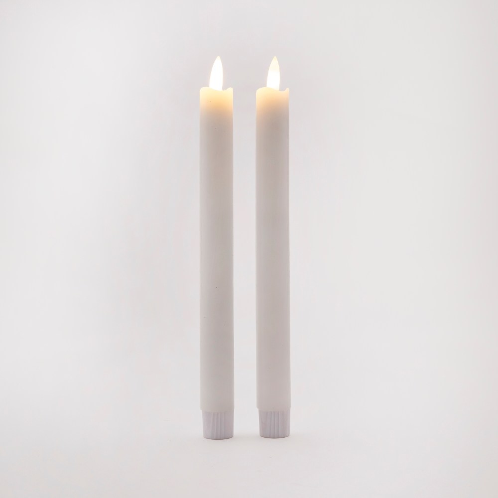 LED細長蠟燭x2入白｜HOLA 和樂家居｜HOLA 和樂家居