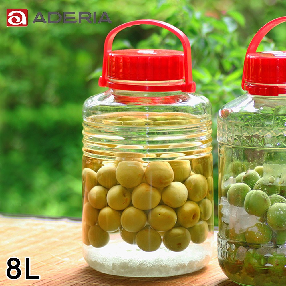 Aderia 日本進口手提式醃漬 梅酒瓶8l 杯瓶壺 特力家購物網