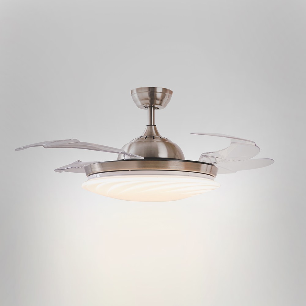 特力屋 雅緻 42吋 DC隱形吊扇附48W LED吸頂燈