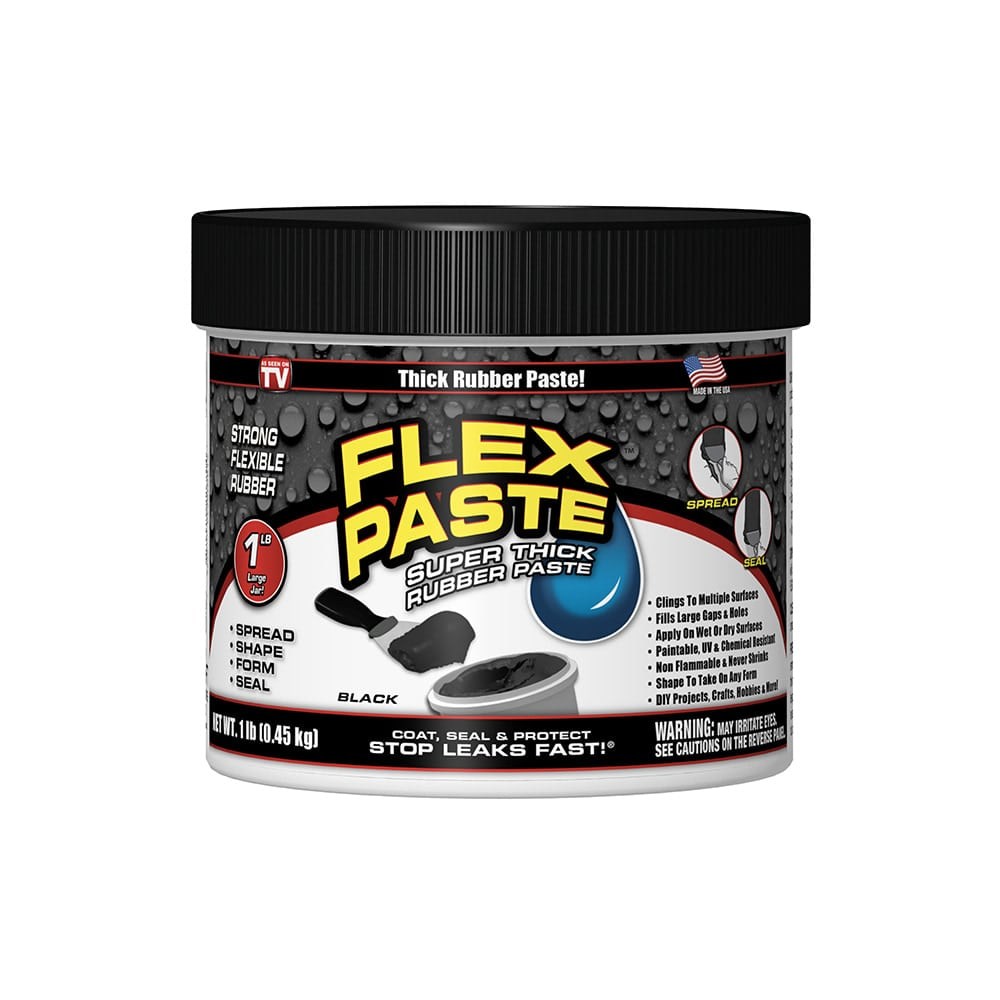 Flex Paste飛速防水補洞橡膠膏-黑色(1磅/454g)