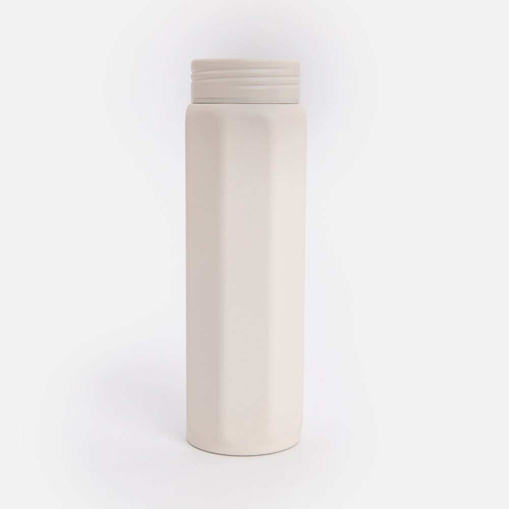 PALETTE旋蓋式稜角不鏽鋼保溫瓶460mL 瓷石白｜日用品｜HOLA 和樂家居