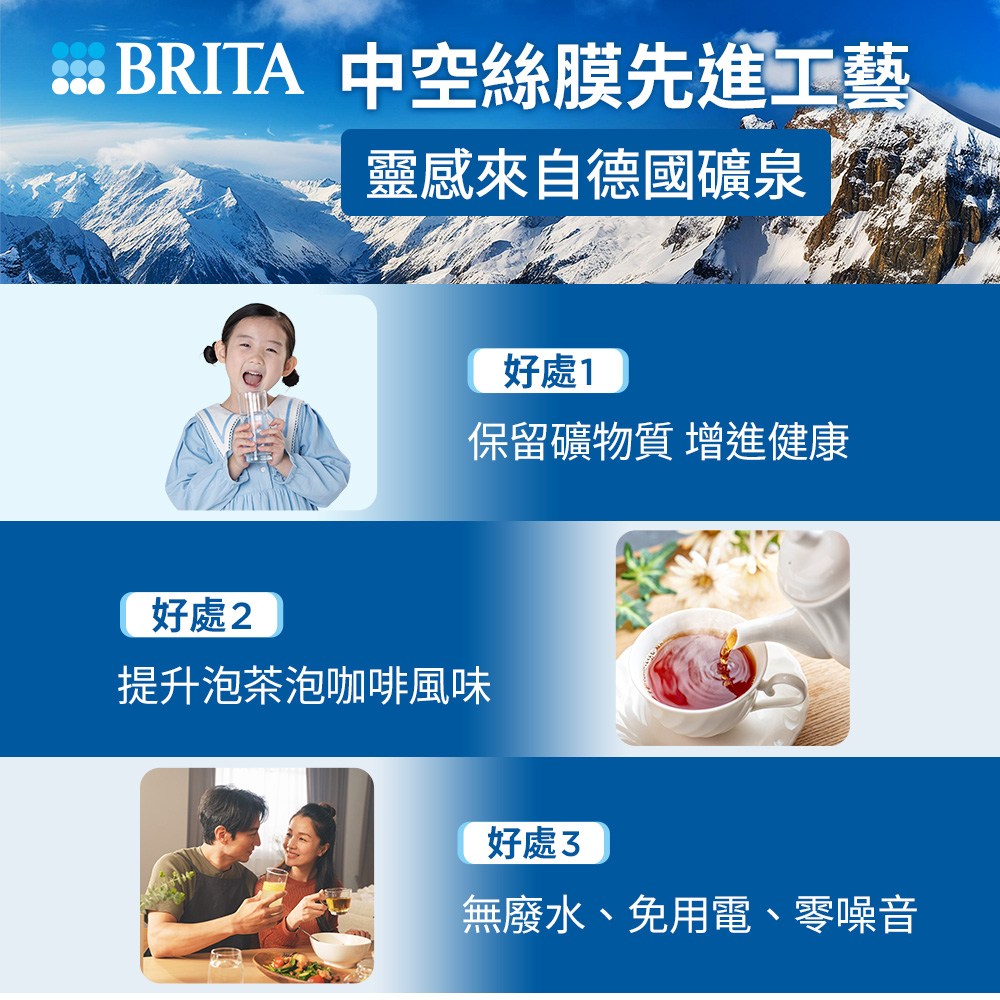 BRITA mypure Pro X9 超微濾專業級淨水系統(業界最高規格 全面濾除病毒細菌)