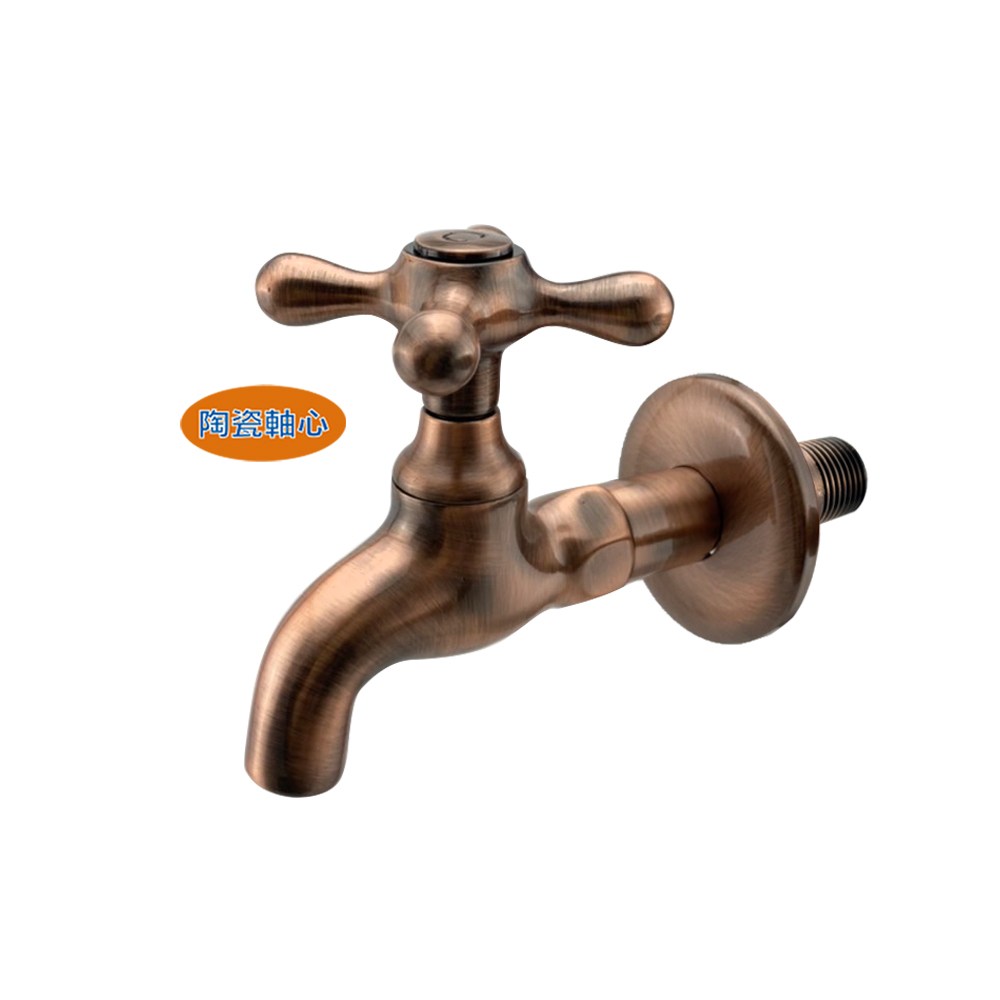 特力屋紅古銅陶瓷長栓壁式水龍頭｜衛浴設備｜特力屋．特力屋線上購物
