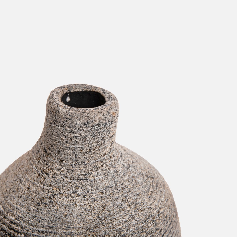 花器　壺 MUUBS仿舊陶製花器26 cm 灰棕｜家飾花藝｜HOLA 和樂家居