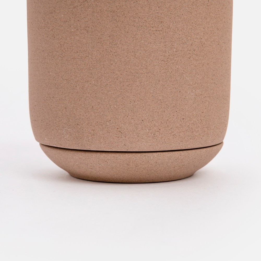 Sprout Signature A陶瓷盆器附底盤10.5cm 奶茶｜家飾花藝｜HOLA 和樂家居