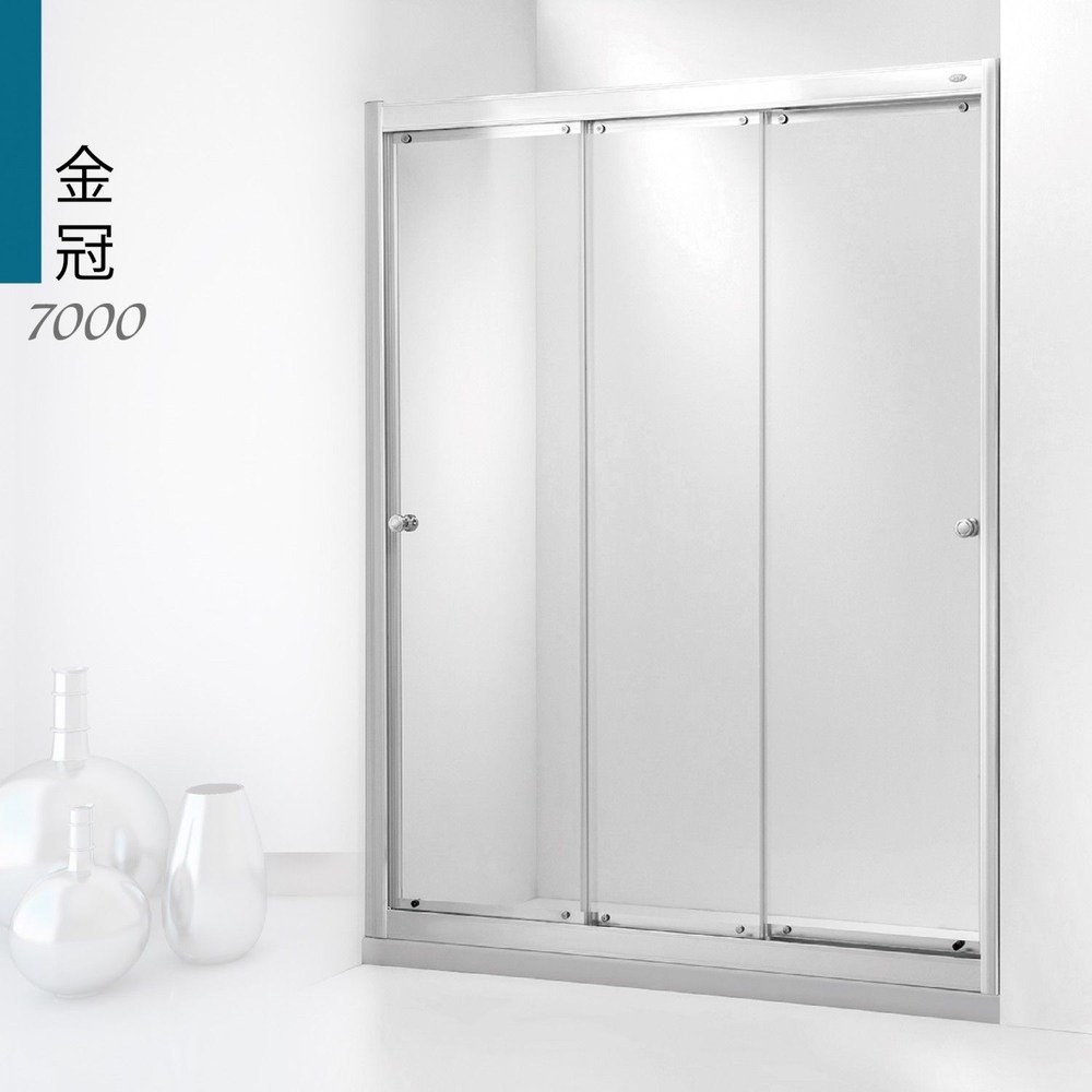 ITAI 毅太淋浴拉門-金冠7000連勳門150x190以內 白金色