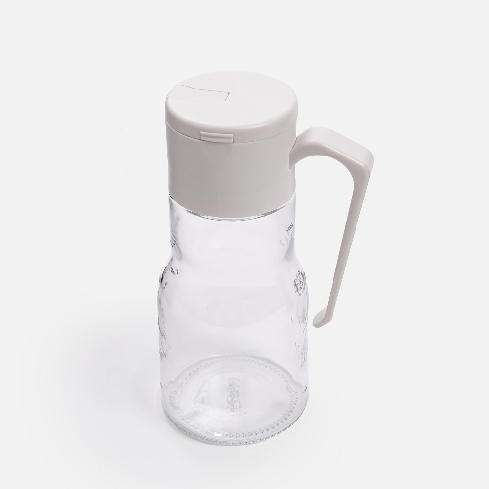 自動開啟玻璃可拆蓋油壺500mL 白｜廚房用具｜HOLA 和樂家居