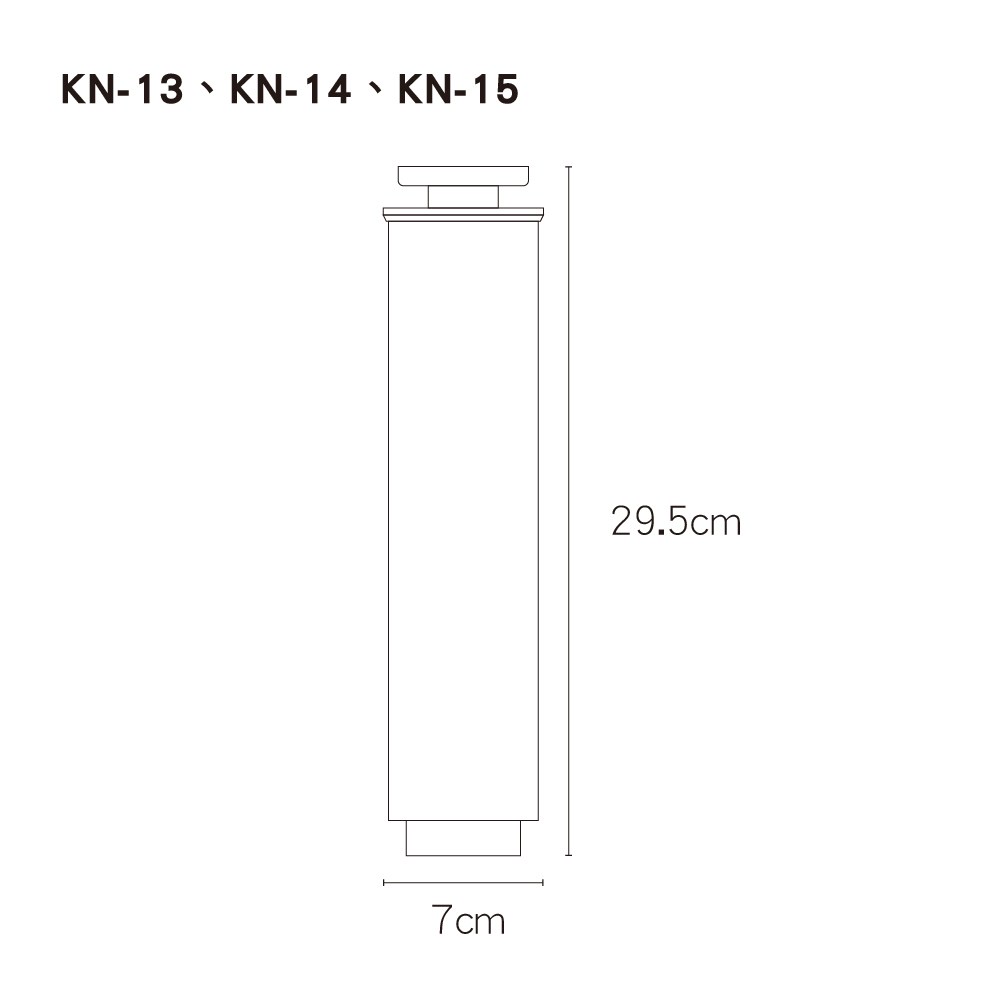 【東龍】KN-13 PAC PP棉活性碳棒複合濾芯 + KN-15 CF弱鹼性活性碳礦物濾芯KN-13+KN-15