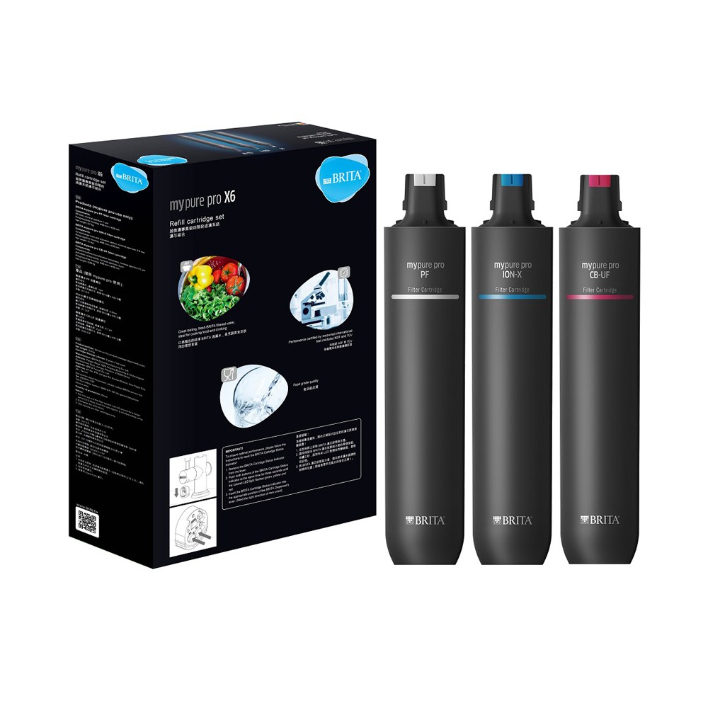 BRITA mypure pro X6 超濾四階段過濾系統 濾心組 硬水軟化功能