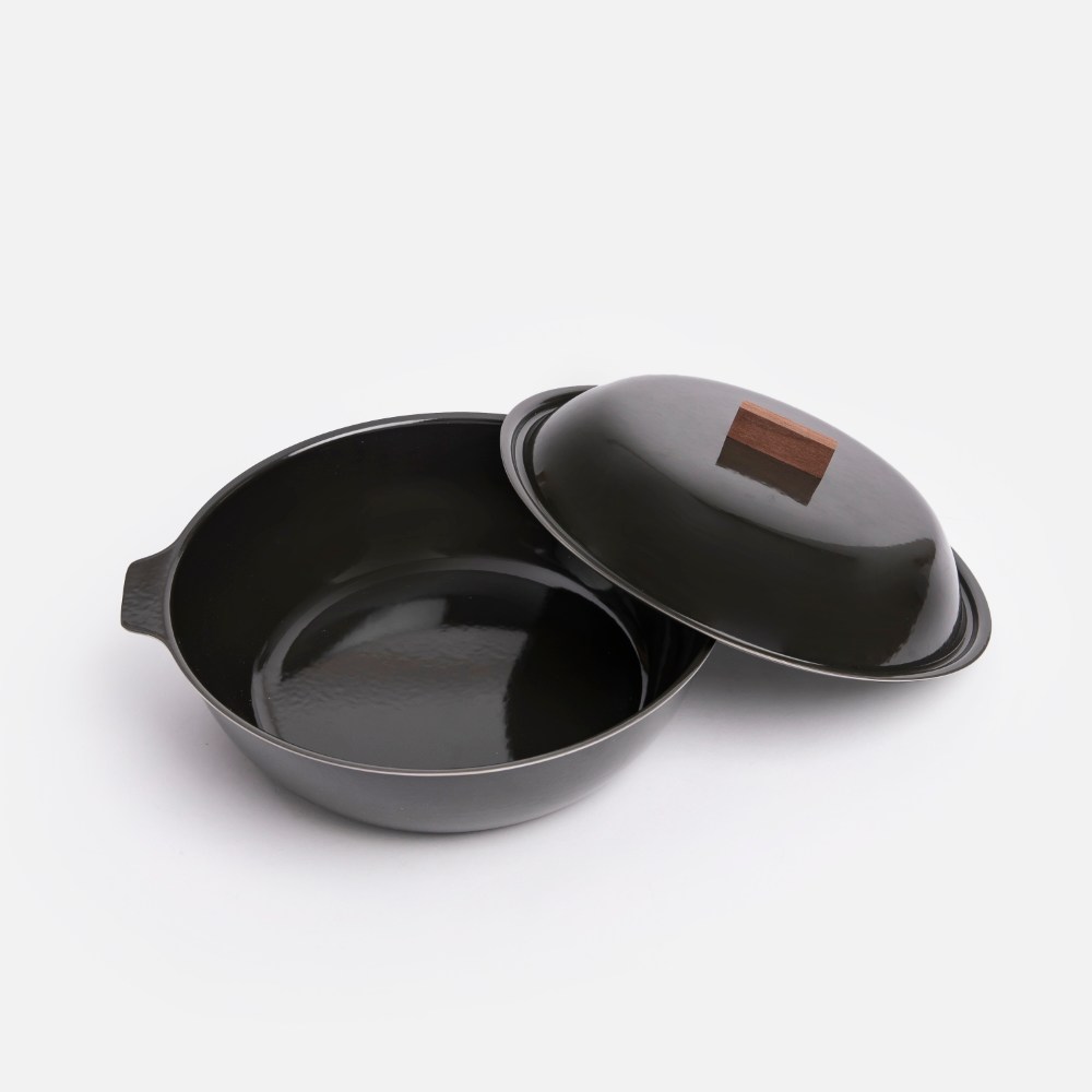 KINTO KAKOMI IH 不鏽鋼琺瑯鍋2L 煙燻黑｜廚房用具｜HOLA 和樂家居