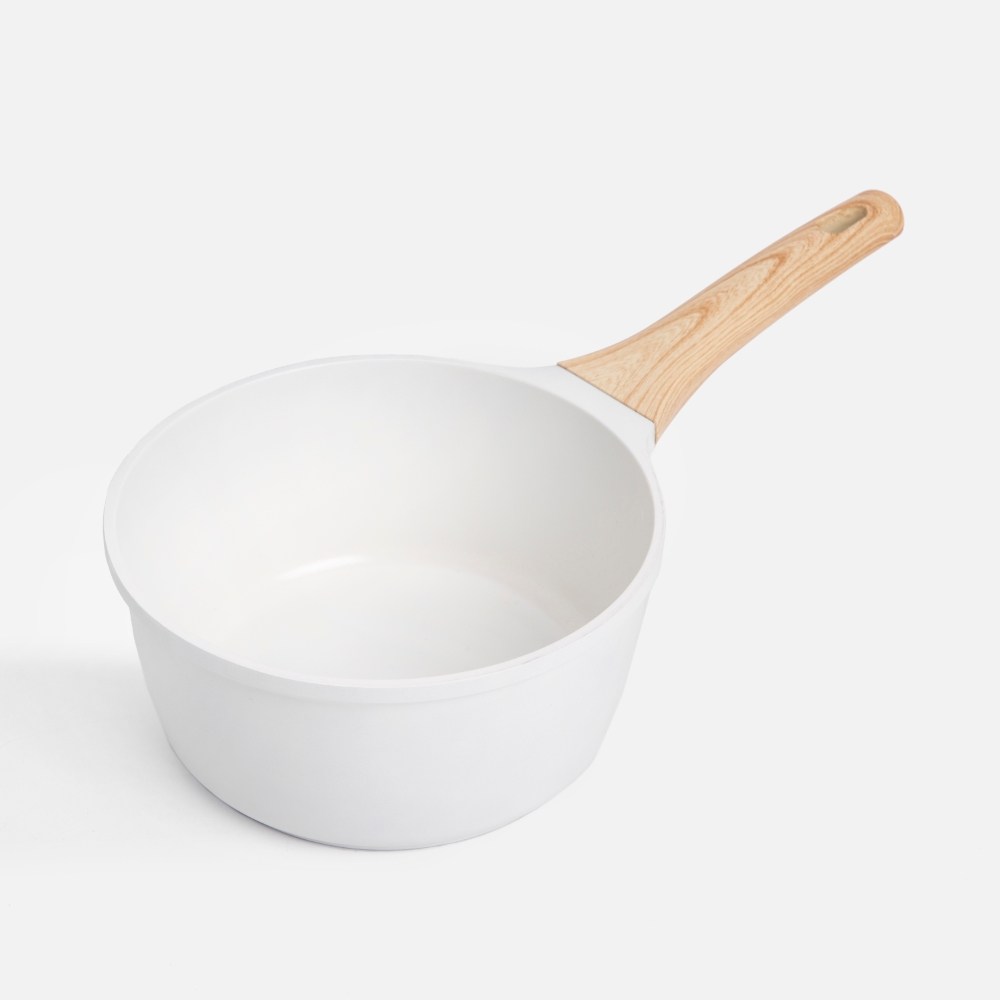 COOKUT INCREDIBLE 輕量陶瓷不沾片手鍋20cm 雪白｜廚房用具｜HOLA 和樂家居