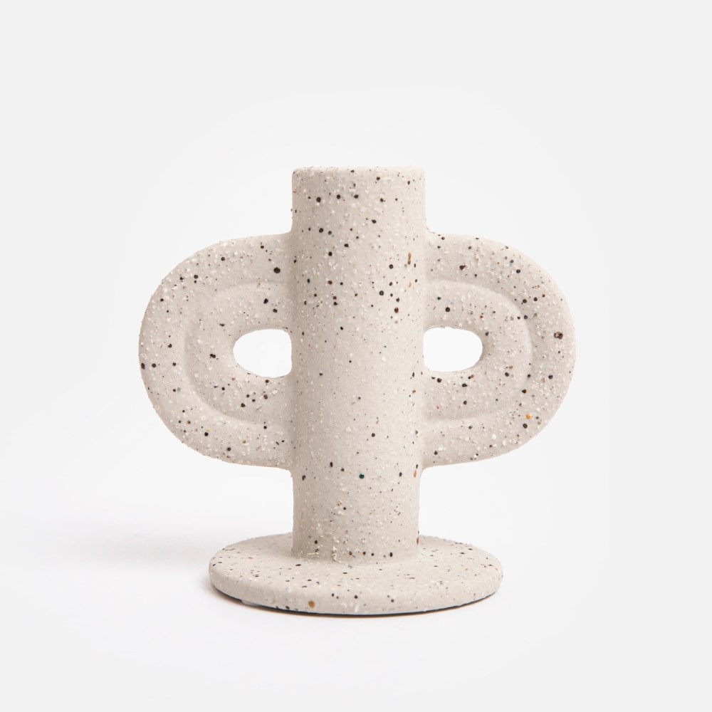 陶器製燭台 大與（だいよ） 陶製燭台 EN 白 | メーカー別,た行,大與 | がらんどう