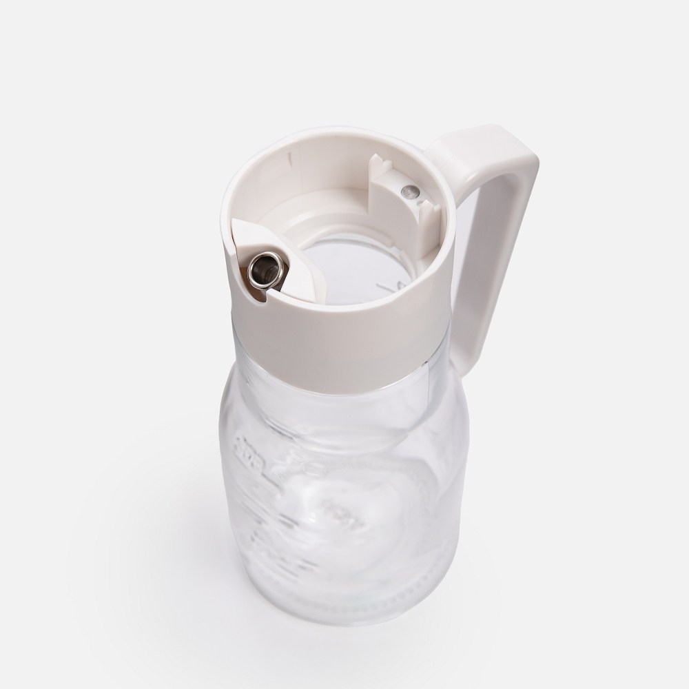 自動開啟玻璃可拆蓋油壺500mL 白｜廚房用具｜HOLA 和樂家居
