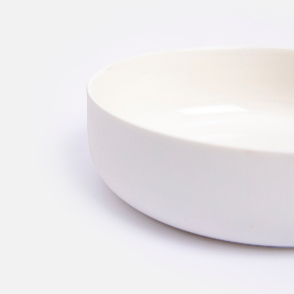 民藝　白掛指描茶碗 伊登雙釉強化瓷碗15.6cm 白｜餐茶用具｜HOLA 和樂家居