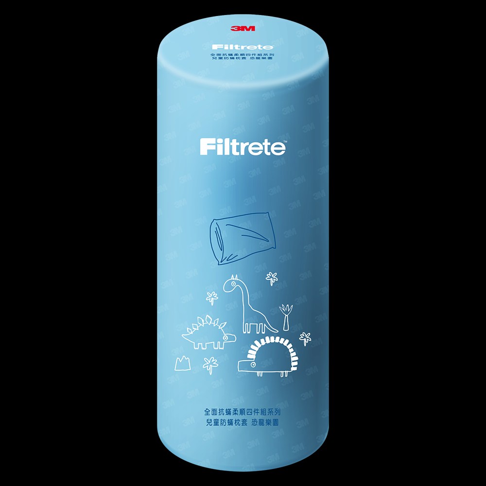 3M Filtrete 兒童防螨枕套-1入-恐龍樂園