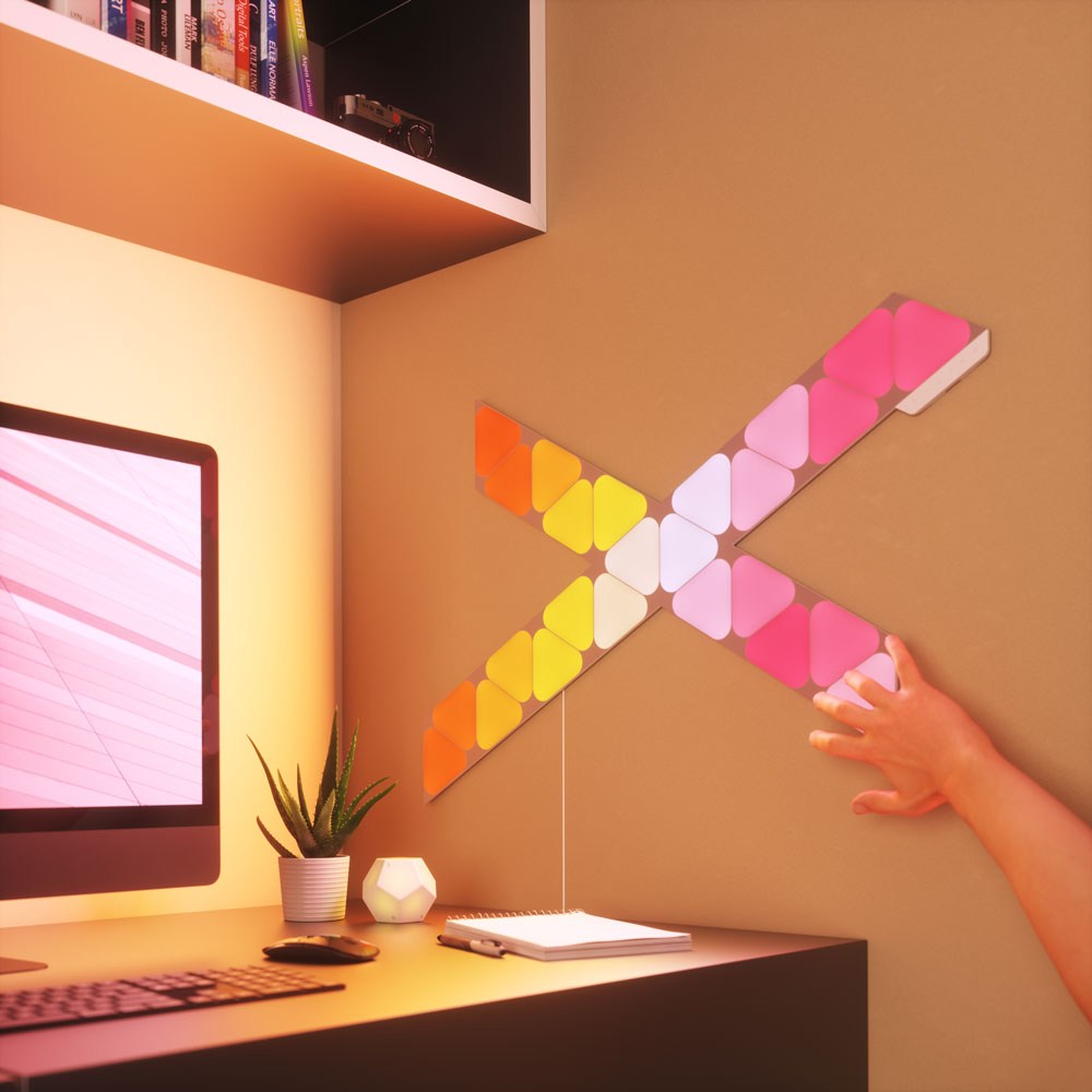 nanoleaf shapes 木目調 Nanoleaf Elements | Wood Look Panels | Smart LED Lights