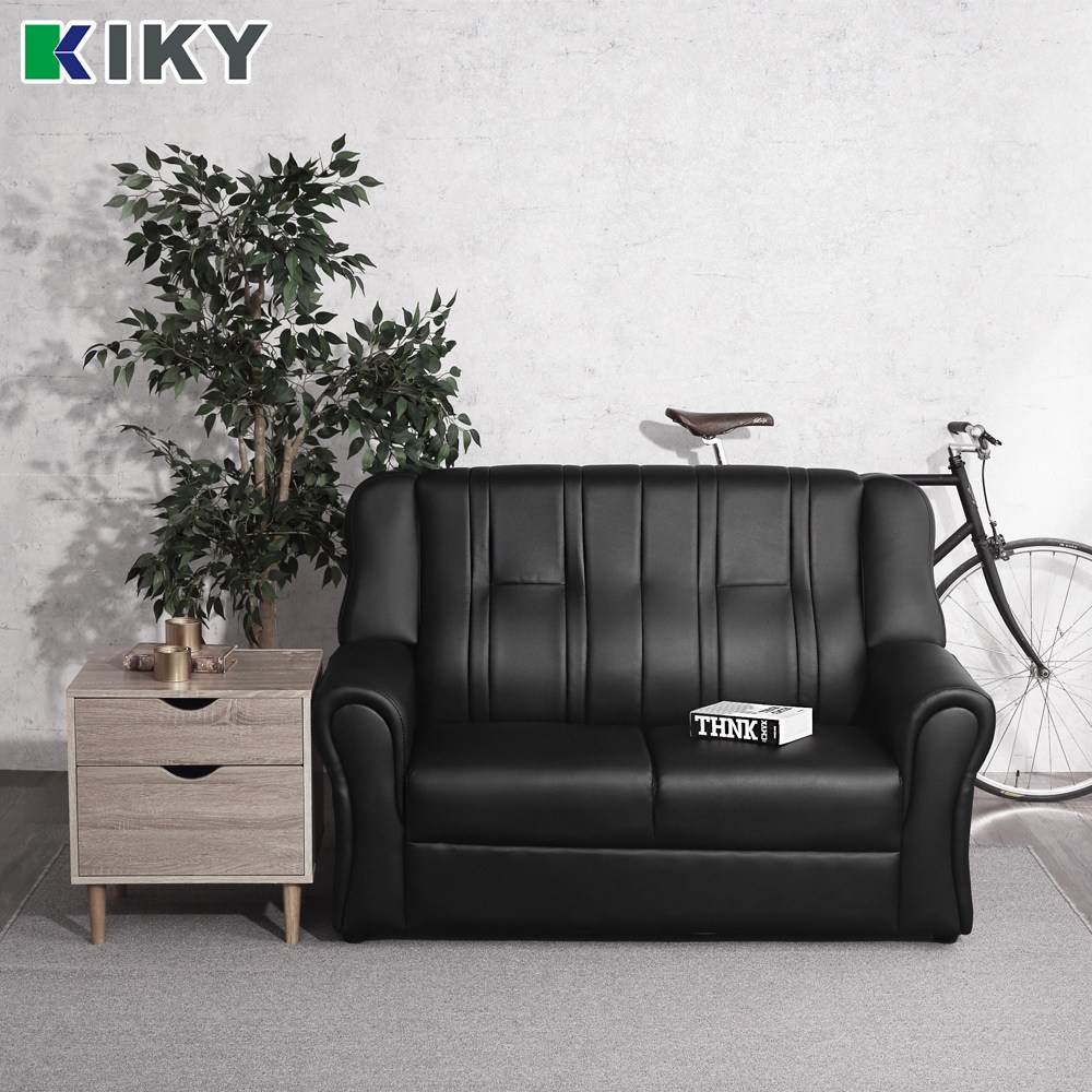 【KIKY】台灣製歐式皮爾2人座沙發 