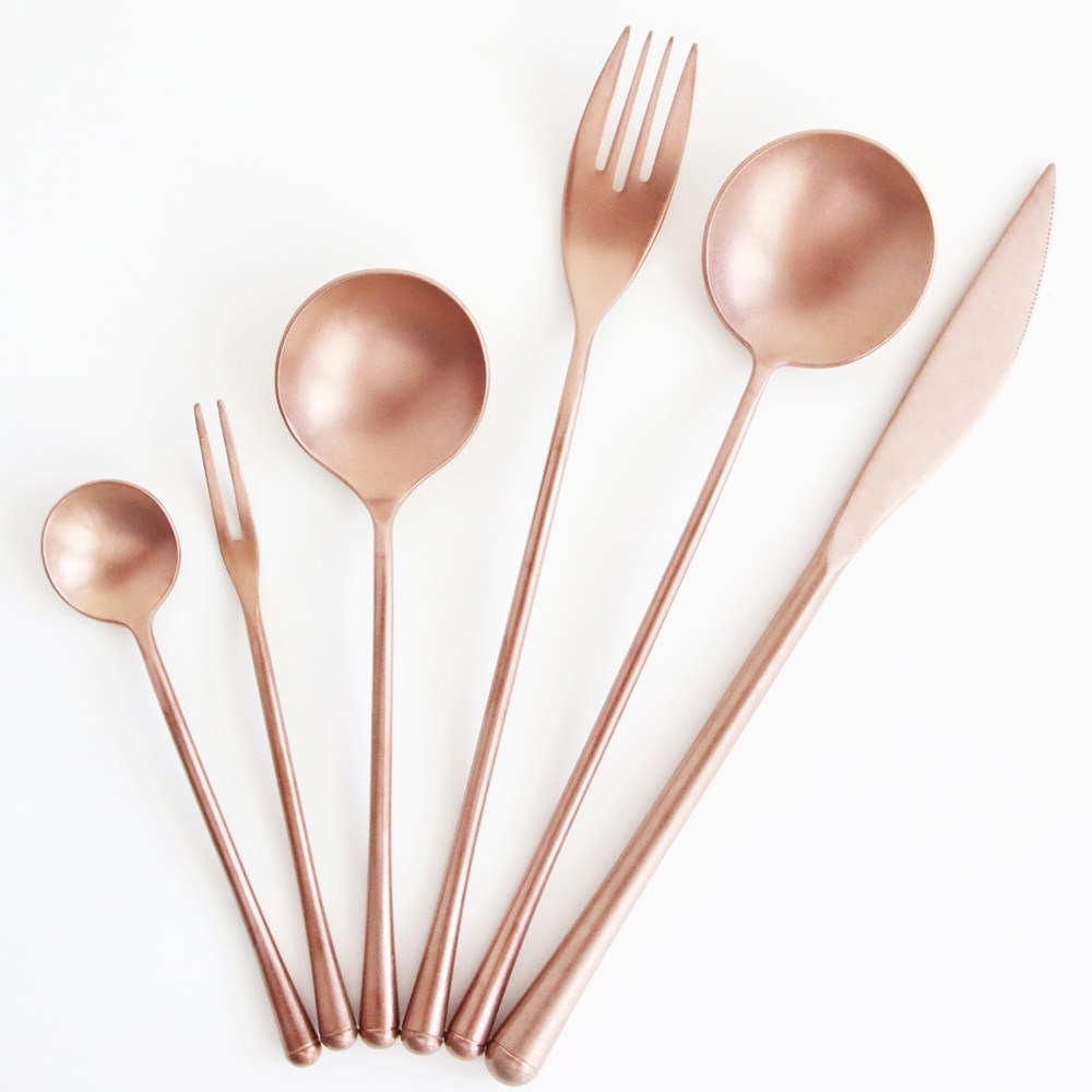 奧爾圖304不鏽鋼咖啡匙霧金｜餐茶用具｜HOLA 和樂家居