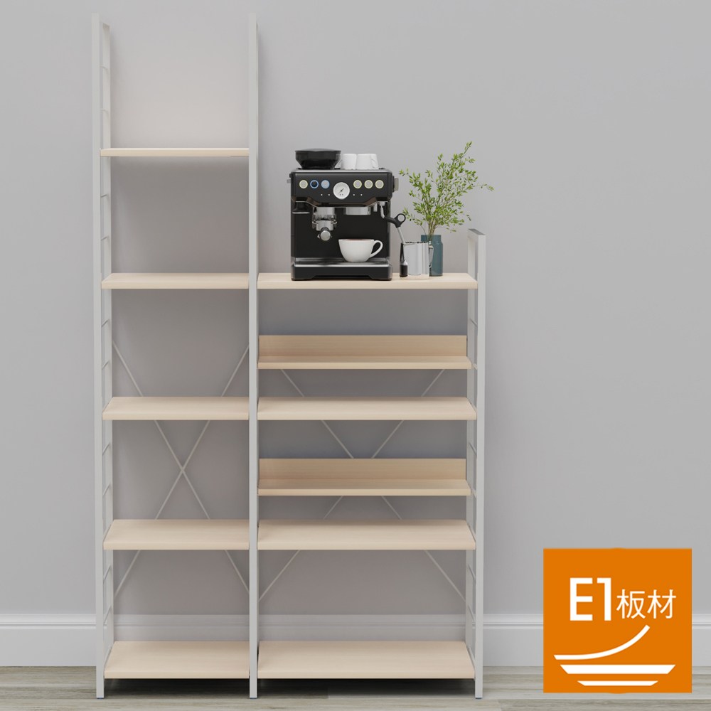 (組合) 特力屋 萊特電器架104x40x188cm 淺木紋