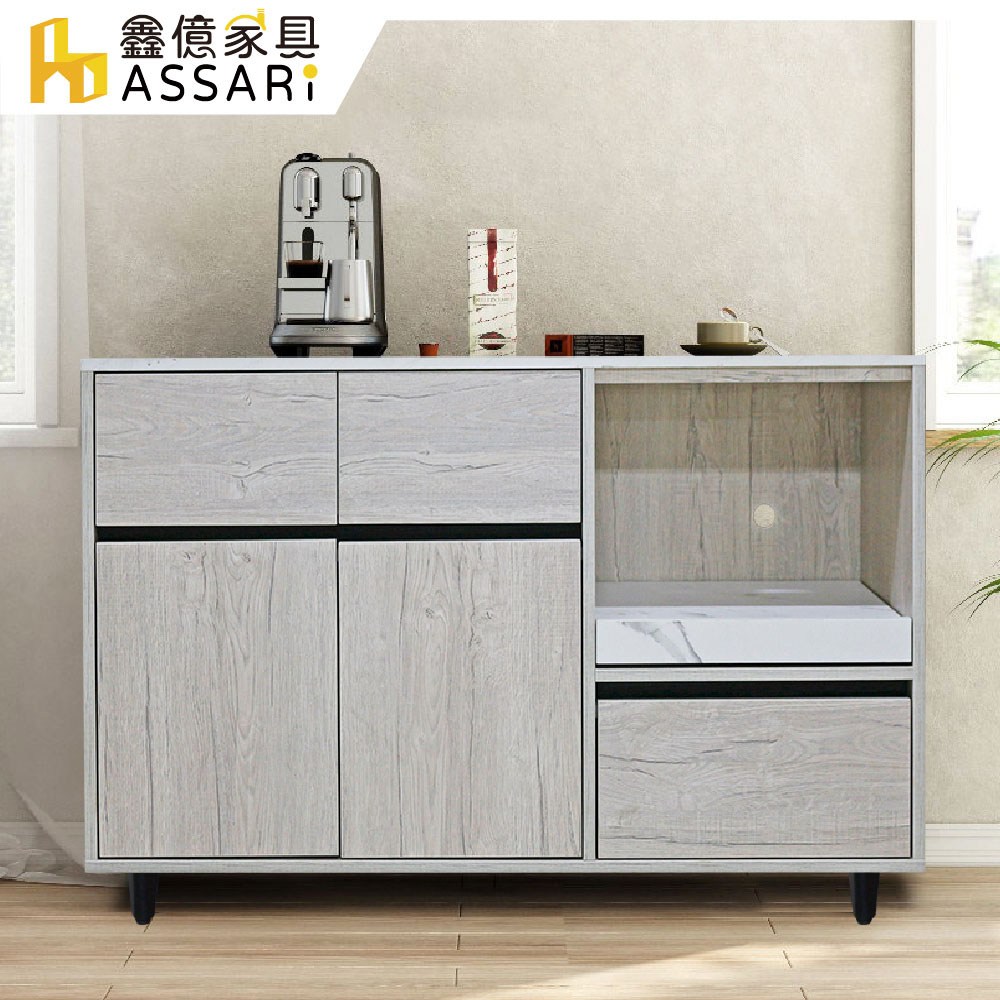 ASSARI-伊玲4尺餐櫃(寬120x深40x高81cm)4尺