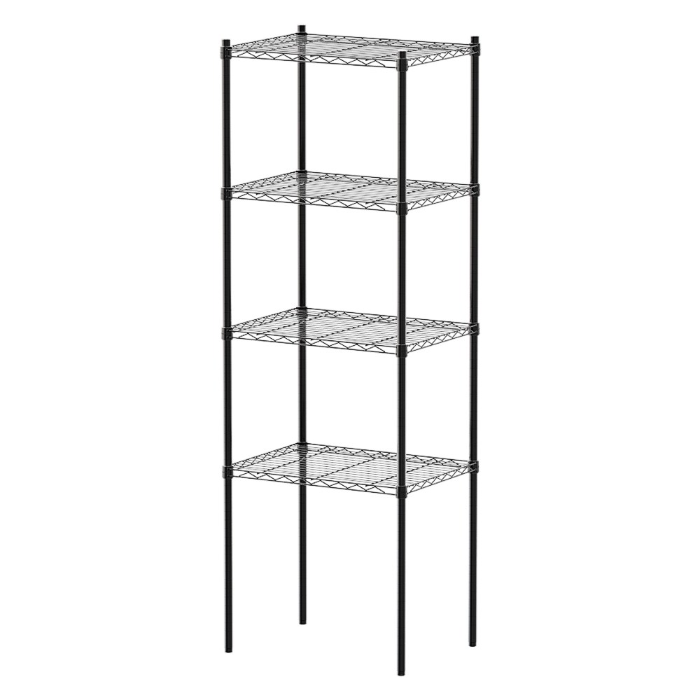 【dayneeds】輕型 60x45x180公分 四層烤黑波浪架