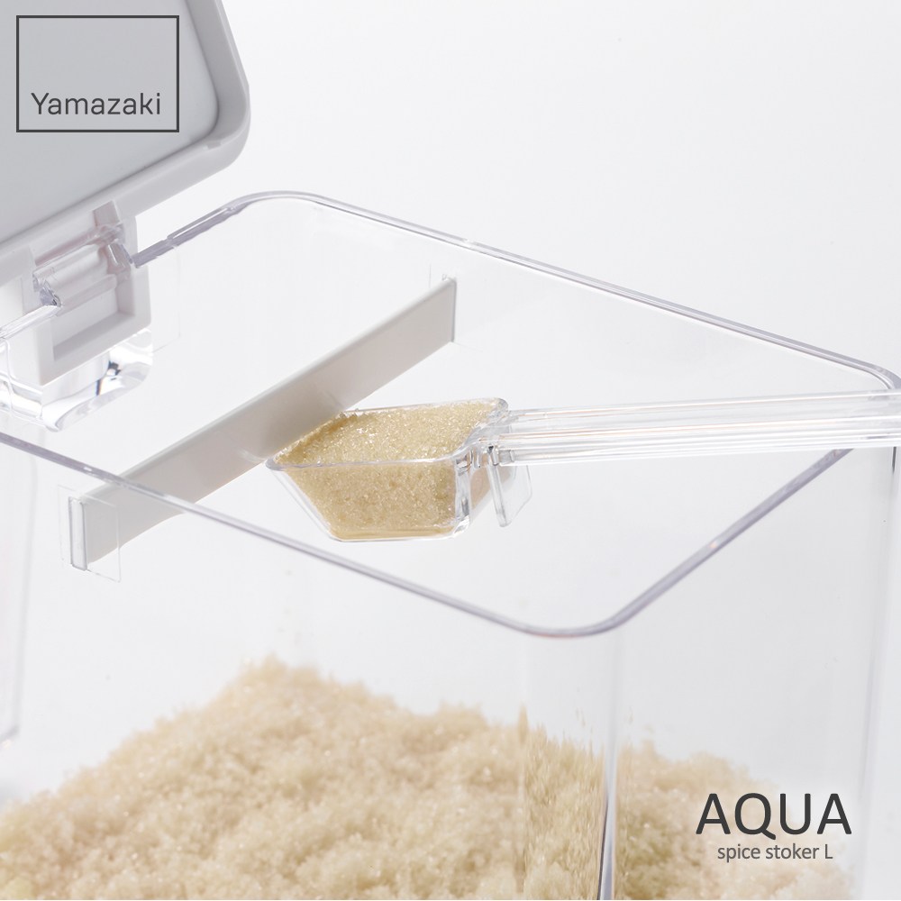 日本【YAMAZAKI】AQUA調味料盒-L(白)