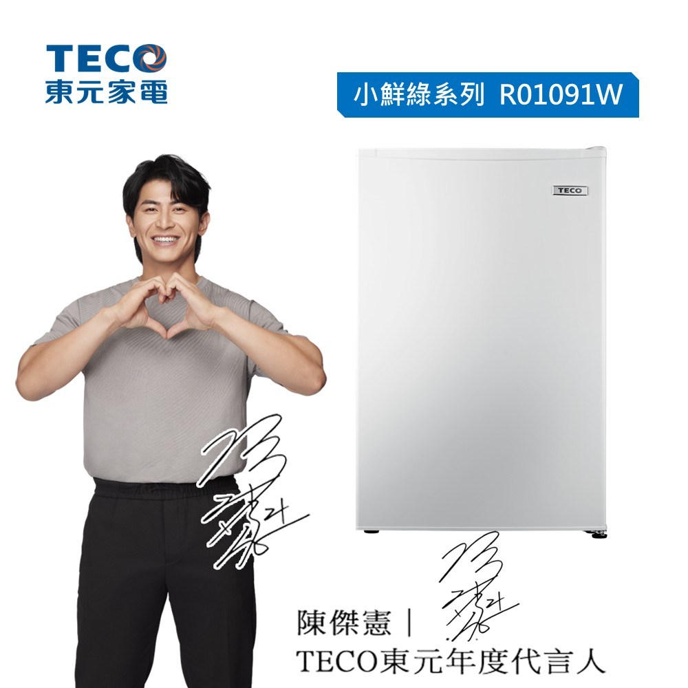 【TECO 東元】99公升一級能效右開單門小冰箱(R1091W)