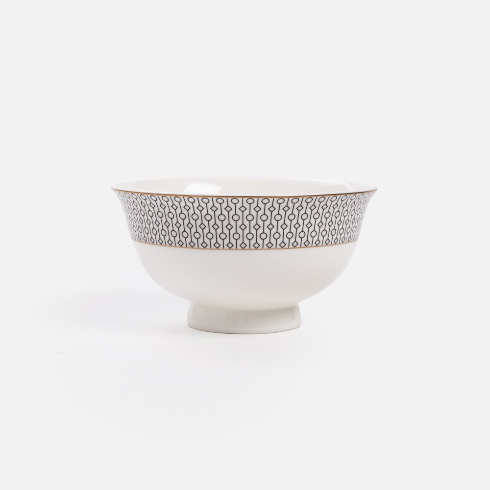 克萊歐骨瓷高腳碗11.9cm 克洛伊白｜餐茶用具｜HOLA 和樂家居