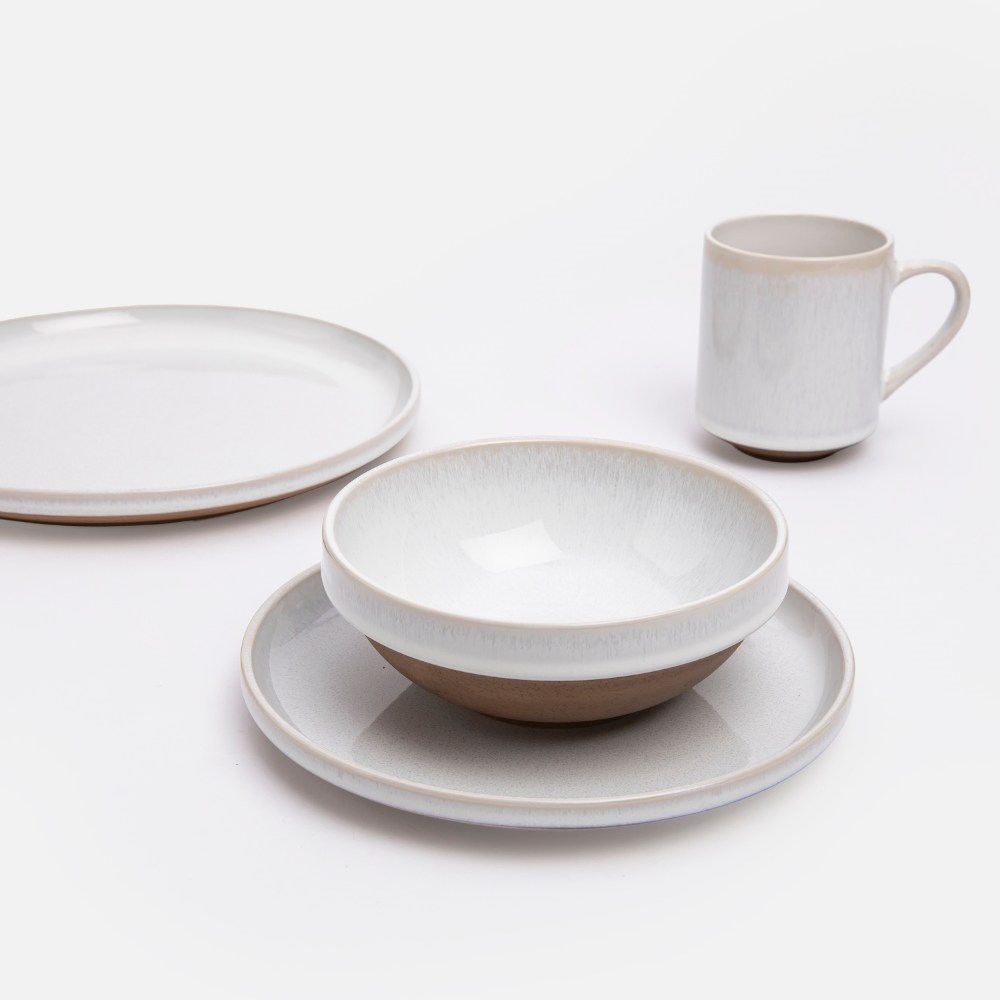 艾禮思陶瓷平盤27cm 晨霧白｜餐茶用具｜HOLA 和樂家居