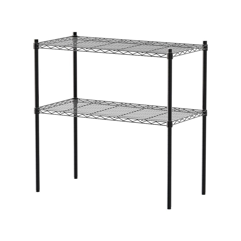 【dayneeds】輕型 90x45x90公分 二層烤黑波浪架