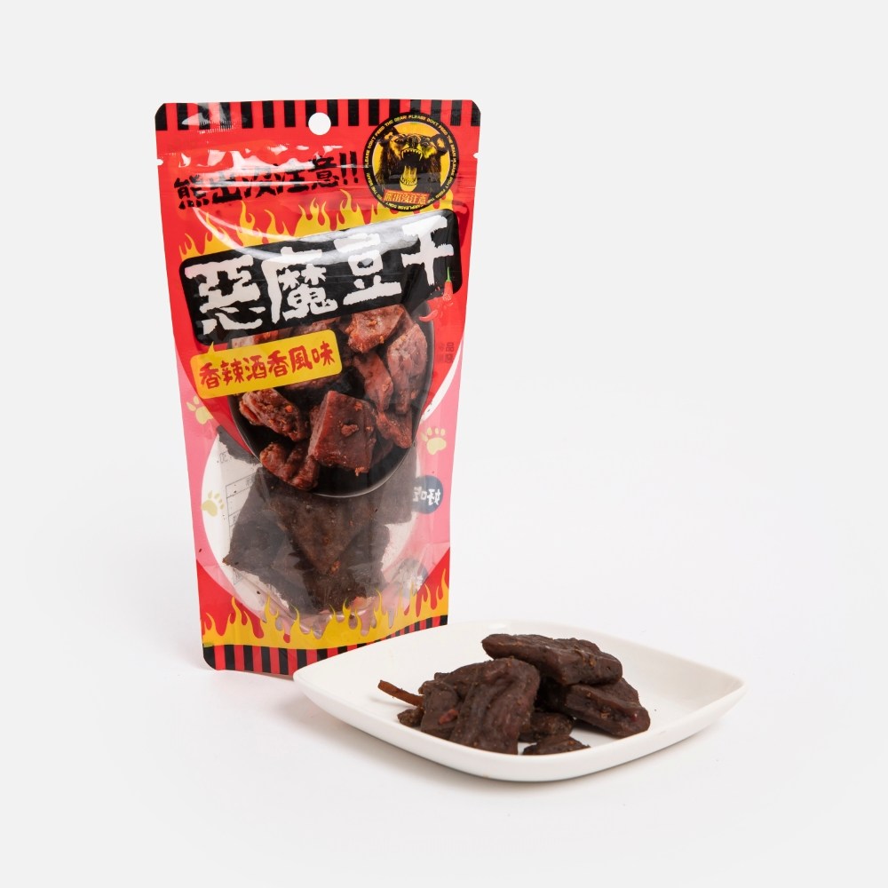 熊出沒注意惡魔豆干-香辣酒香140g
