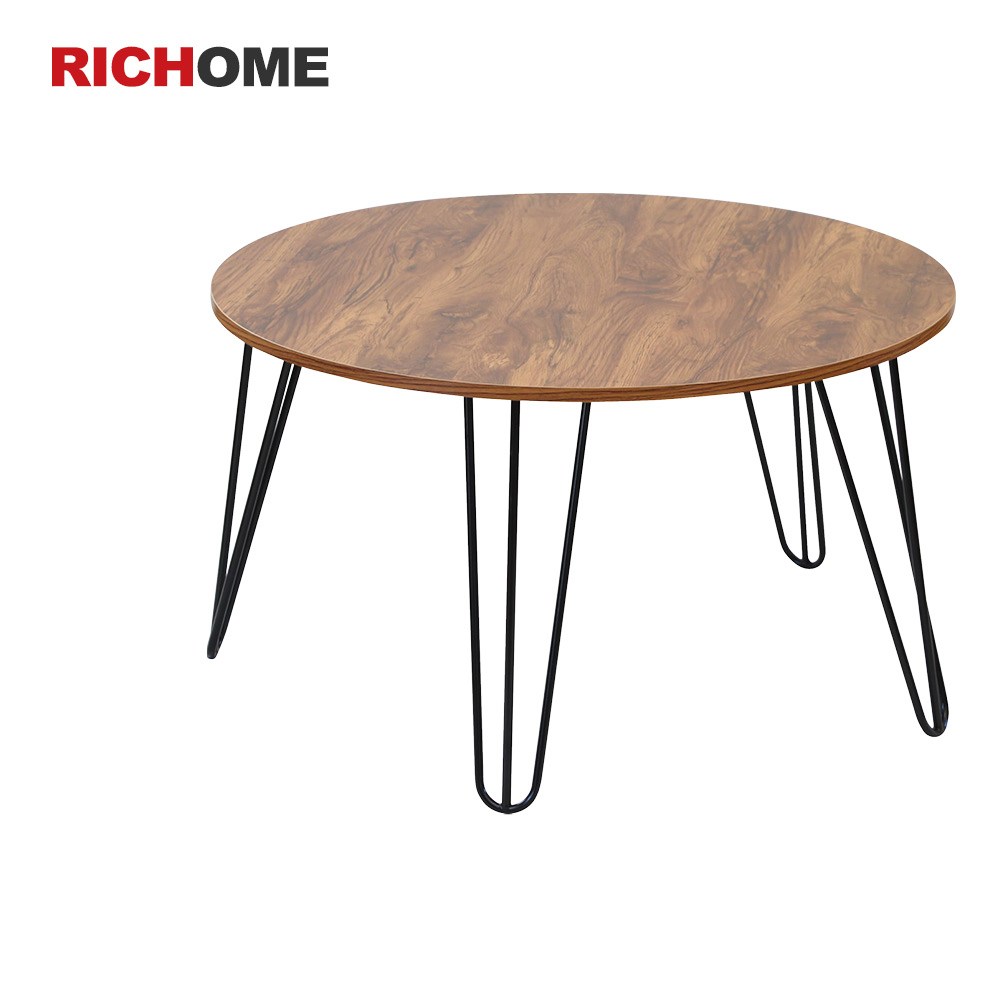 【RICHOME】漢堡極簡圓茶几桌/和室桌/邊桌