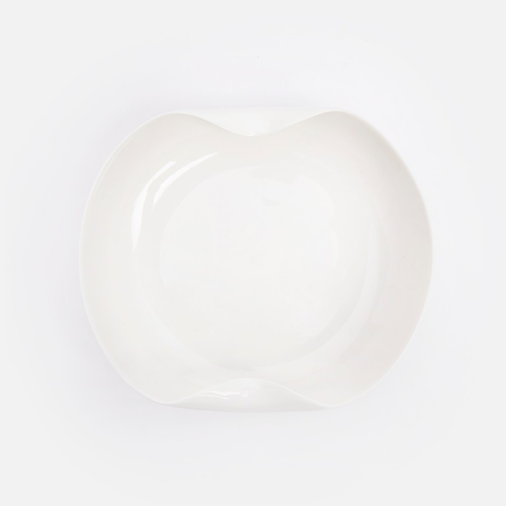 LUNKHEAD 白盤 伊登強化瓷深盤15.8cm 折邊白｜餐茶用具｜HOLA 和樂家居