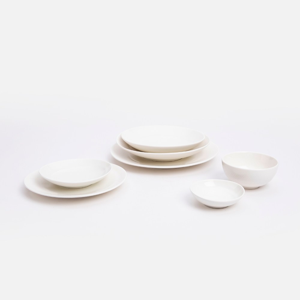 查莉強化瓷味碟10.1cm 萬象白｜餐茶用具｜HOLA 和樂家居
