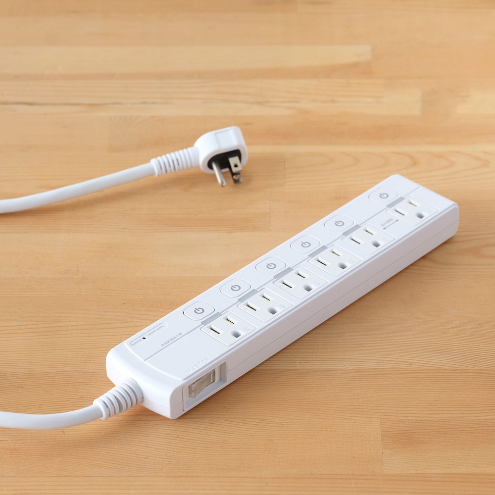 特力屋3孔7開6插高溫斷電平壓式延長線1.8m｜家電空調｜特力屋．特力屋