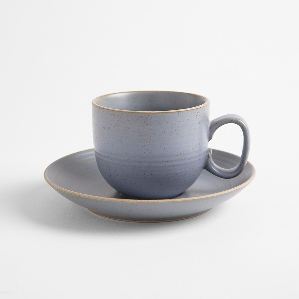 Thomas Nature/咖啡杯碟組/湖水藍270ml/碟D16cm｜餐茶用具｜HOLA 和樂家居