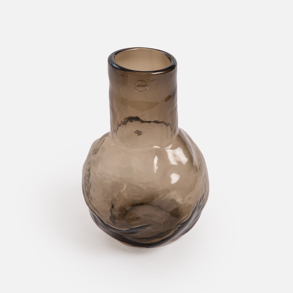 瑞典DBKD BUNCH玻璃花器小深棕｜家飾花藝｜HOLA 和樂家居