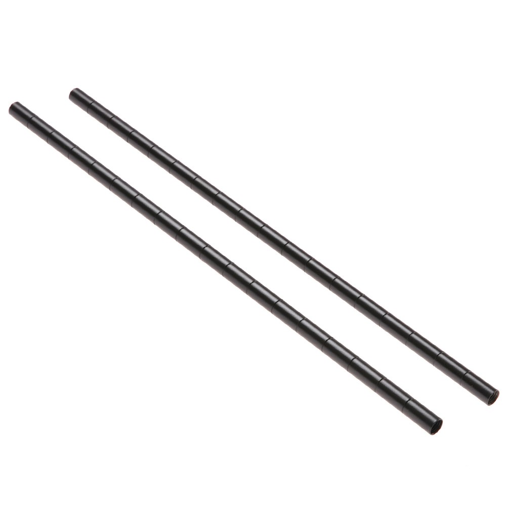 Home Zone 烤漆延伸鐵管 黑 2入 46cm