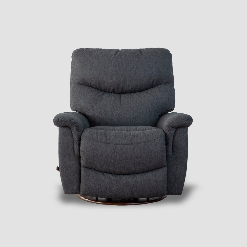 La-Z-Boy 521划船式手動科技布休閒椅藍灰｜HOLA 和樂家居｜HOLA 和樂家居