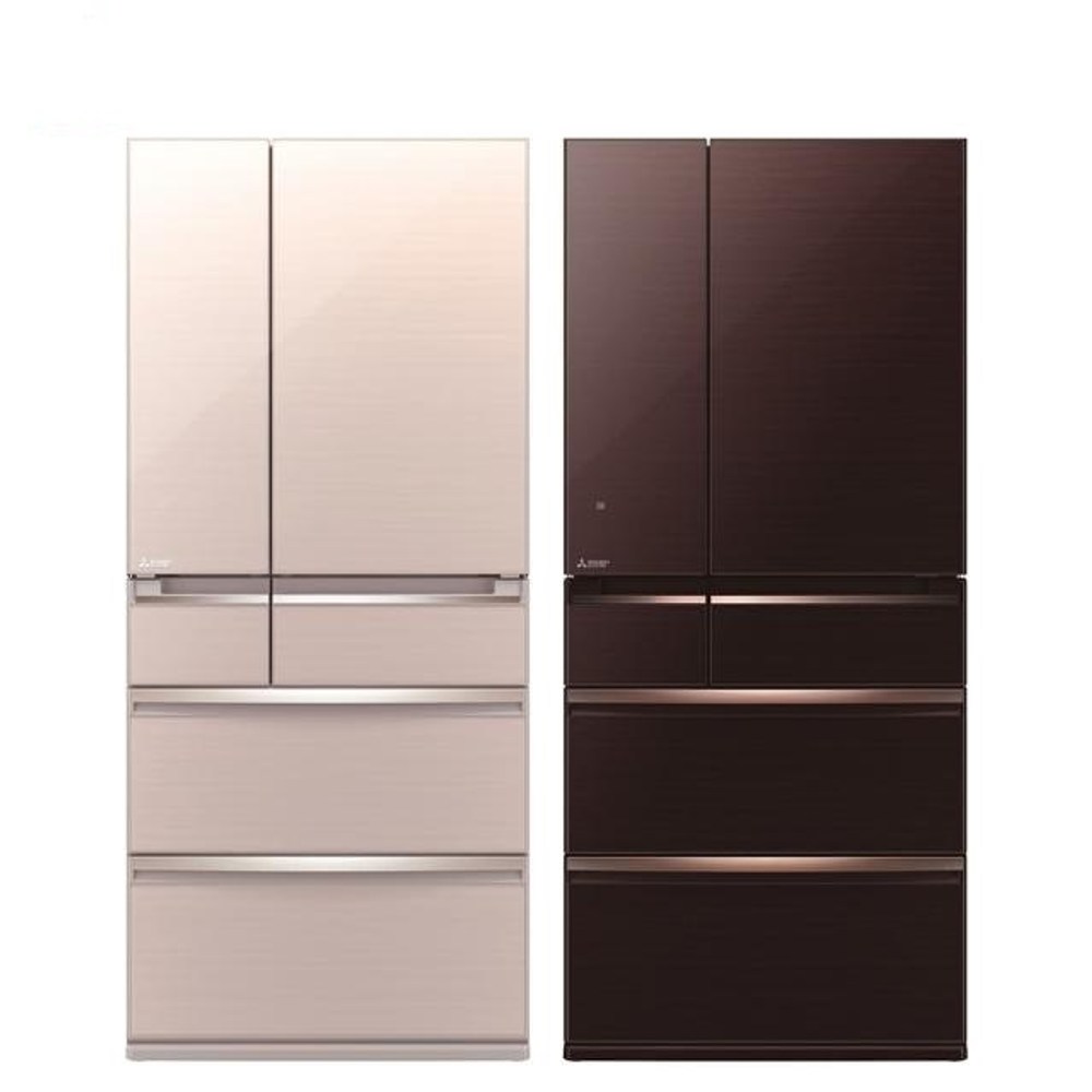 含標準安裝三菱705公升日本原裝變頻六門電冰箱MR-WX71C水晶棕｜家電
