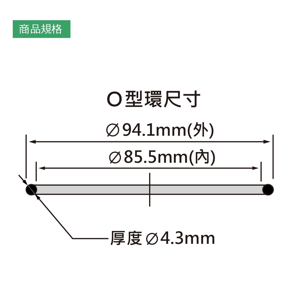 濾心用O型環 3入