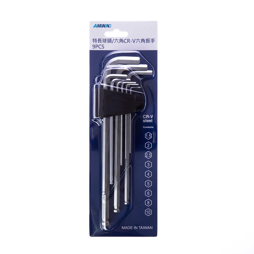 特長球頭/六角CRV六角扳手9PCS｜五金工具｜特力屋．特力屋線上購物