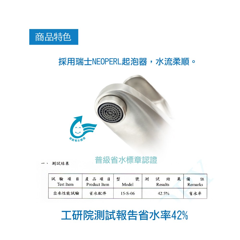 不鏽鋼無鉛省水龍頭 面盆三孔 LS31