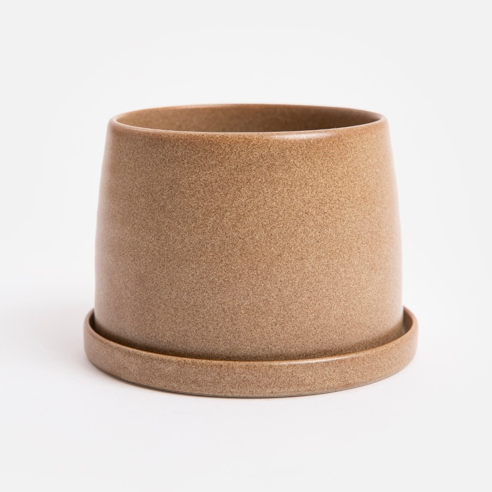 日本KINTO PLANT POT 192陶瓷花盆11cm-米｜家飾花藝｜HOLA 和樂家居