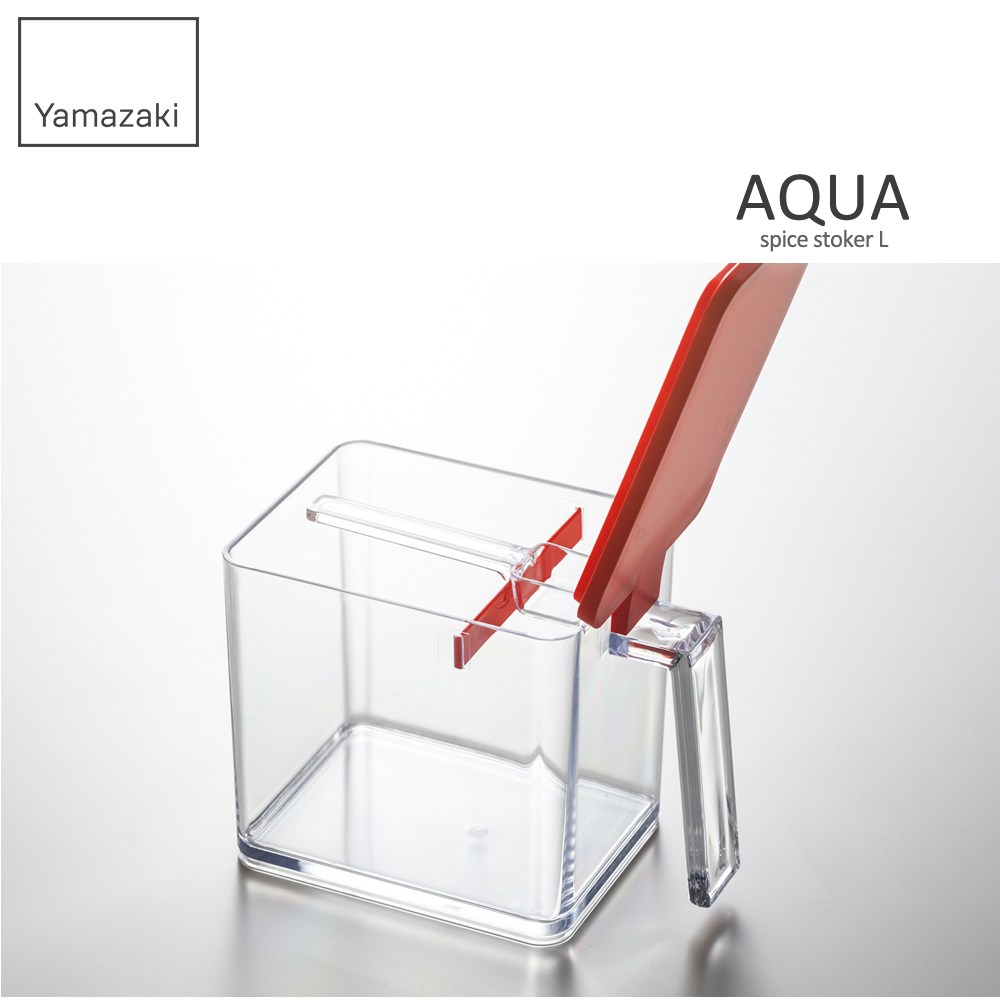 日本【YAMAZAKI】AQUA調味料盒-L(紅)