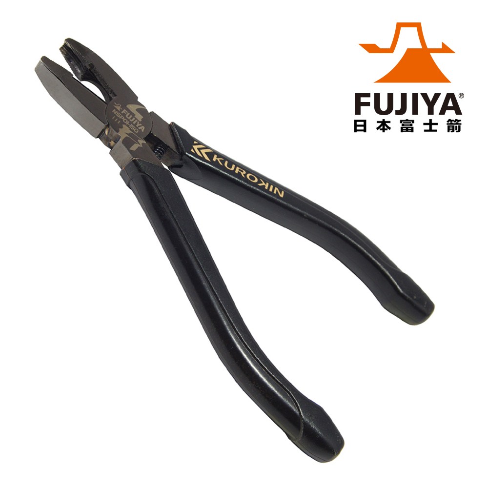 【FUJIYA日本富士箭】螺絲拔起迷你鋼絲鉗 150mm(黑金)