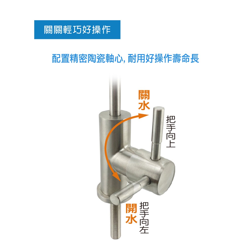 無鉛不鏽鋼鵝頸龍頭-2分管用