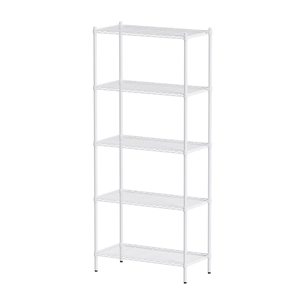 【dayneeds】輕型 90x45x210公分 五層烤白波浪架