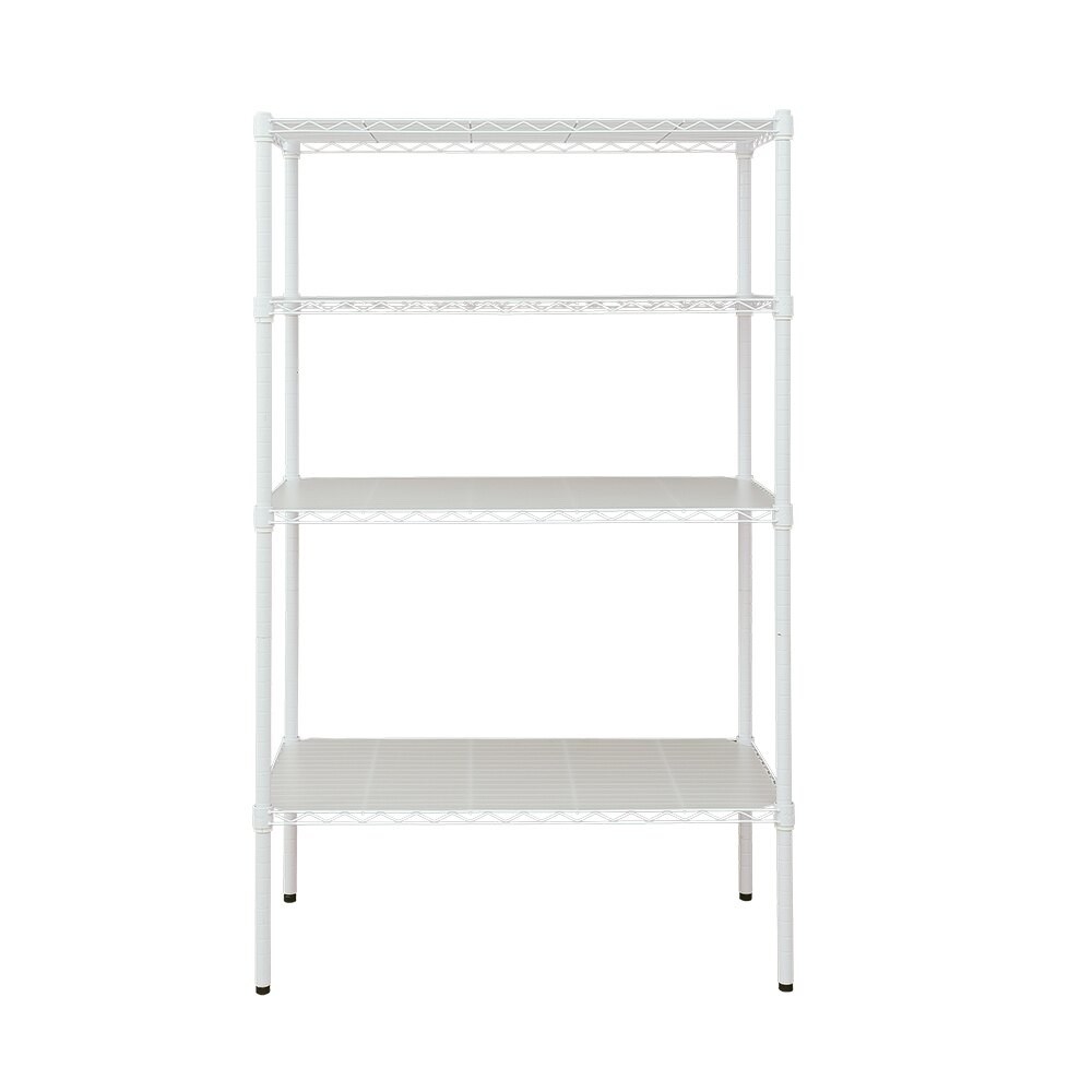 【dayneeds】輕型 90x45x150公分 四層烤白架含四片PP板