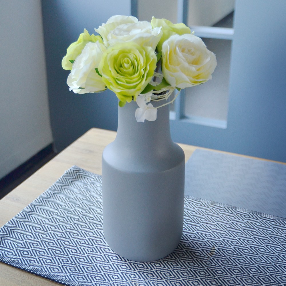 Meric Garden 日式創意啞光釉陶瓷花瓶 花器 莫蘭迪灰l 園藝造景 特力家購物網